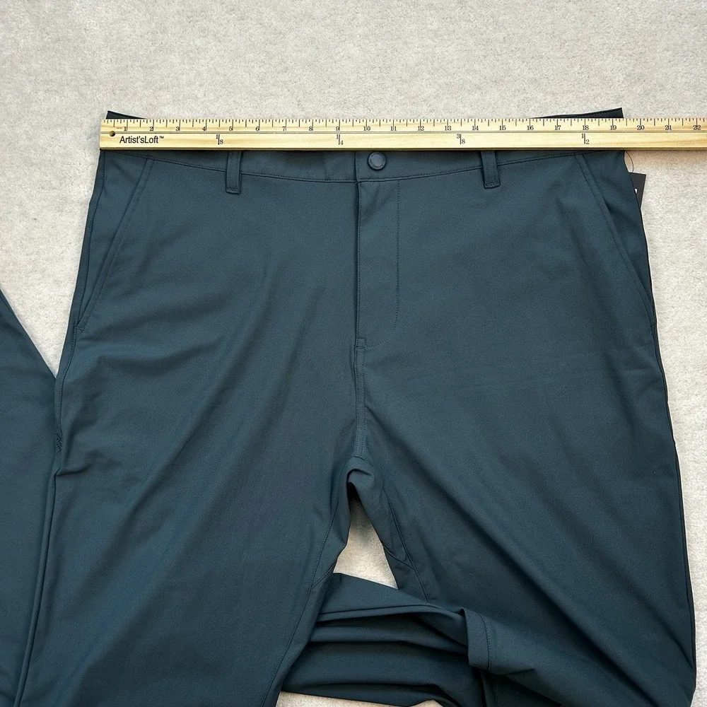 Rhone Commuter Pants Men's 38x33 Performance Stretch 5 Pocket Slim Straight